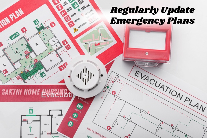 Sakthi Home Nursing in Coimbatore ensures regularly updated emergency protocols for reliable and secure home care services