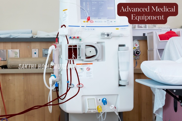 Advanced medical equipment for professional home healthcare and patient monitoring services by Sakthi Home Nursing in Coimbatore
