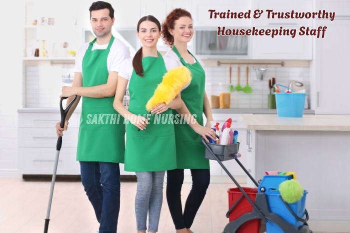Sakthi Home Nursing in Coimbatore ensures trusted and efficient housekeeping solutions