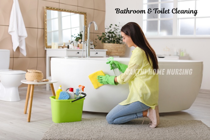 Sakthi Home Nursing offers professional bathroom and toilet cleaning services in Coimbatore for a hygienic home