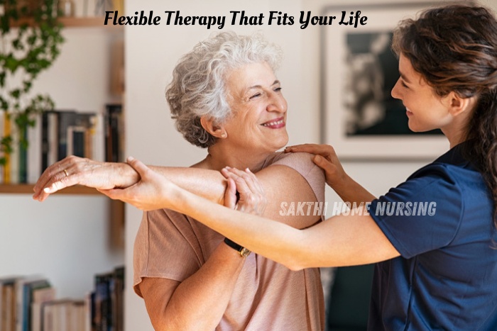 Sakthi Home Nursing, promoting flexible therapy and personalized care for senior wellness