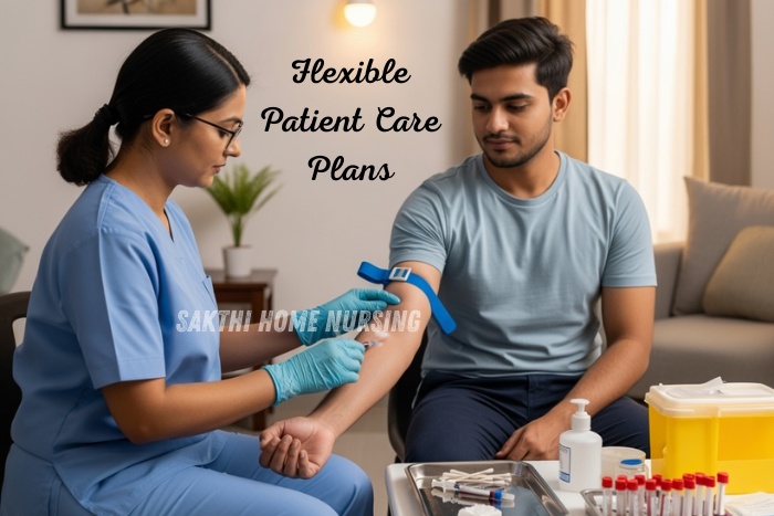 Sakthi Home Nursing in Coimbatore offering flexible patient care plans with professional medical support at home